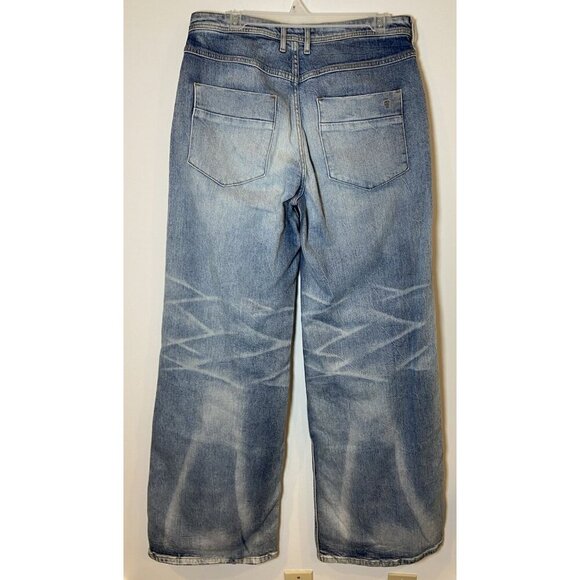 Pilcro and the Letterpress Jeans Wide Leg Front Pockets Size 29T Tall - Picture 4 of 5